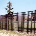 Durables 5' High Parma Aluminum Picket Fence (Black) 