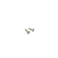 2 1/2" Sq. Two Piece Floor Flange Cover Plate For Aluminum Fence Posts (Unpainted Milled Metal)