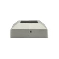 2 1/2" Sq. Two Piece Floor Flange Cover Plate For Aluminum Fence Posts (Unpainted Milled Metal)