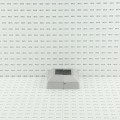 2 1/2" Sq. Two Piece Floor Flange Cover Plate For Aluminum Fence Posts (Unpainted Milled Metal)