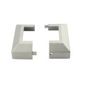 2 1/2" Sq. Two Piece Floor Flange Cover Plate For Aluminum Fence Posts (Unpainted Milled Metal)