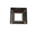 2" Sq. Floor Flange Cover Plate For Aluminum Fence Posts (Black)