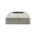 2" Sq. Two Piece Floor Flange Cover Plate For Aluminum Fence Posts (Unpainted Milled Metal)