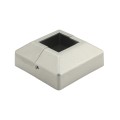 2" Sq. Two Piece Floor Flange Cover Plate For Aluminum Fence Posts (Unpainted Milled Metal)