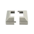 2" Sq. Two Piece Floor Flange Cover Plate For Aluminum Fence Posts (Unpainted Milled Metal)