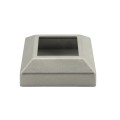 3" Sq. Floor Flange Cover Plate For Aluminum Fence Posts (Unpainted Milled Metal)