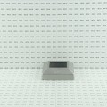 3" Sq. Floor Flange Cover Plate For Aluminum Fence Posts (Unpainted Milled Metal)