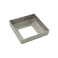 3" Sq. Floor Flange Cover Plate For Aluminum Fence Posts (Unpainted Milled Metal)