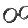 Quad (Four) Ring Decorative Ornamental Aluminum Fence Circles Screw On - Black (Fits 5/8" Pickets)