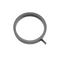Single Ring Decorative Ornamental Aluminum Fence Circle Screw On- Black (Fits 5/8" Pickets) (Default)