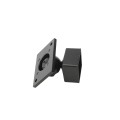 1 1/2" Sq. Adjustable Swivel Ball Rail Bracket for Aluminum Fence Posts (Black)