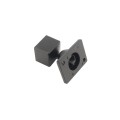 1" x 1 1/8" Sq. Adjustable Swivel Ball Rail Bracket for Aluminum Fence Posts (Black)