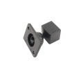 1" x 1 1/8" Sq. Adjustable Swivel Ball Rail Bracket for Aluminum Fence Posts (Black)