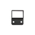 1" High x 1 5/8" Wide Aluminum Fence Stationary Wall Mount Rail Bracket (Single Flange) - UWB-1158-BLACK