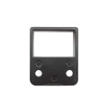 1" High x 1 5/8" Wide Aluminum Fence Stationary Wall Mount Rail Bracket (Single Flange) - UWB-1158-BLACK