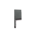 1" High x 1 5/8" Wide Aluminum Fence Stationary Wall Mount Rail Bracket (Single Flange) - UWB-1158-BLACK
