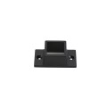 Aluminum Fence Standard Wall Mount 1" x 1" for Rails - Residential (Black)