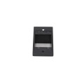 Aluminum Fence Standard Wall Mount 1" x 1" for Rails - Residential (Black)