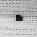 1" x 1 1/8" Stationary Square Single Flange Wall Mount Bracket For Aluminum Fence - Black