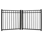 Durables 4 1/2' High Hamilton Picket Fence (Black)
