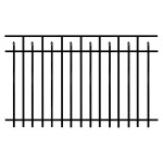 Durables 5' High Canton Picket Fence (Black) 