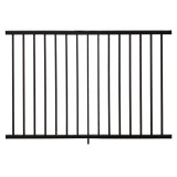 Sterling Flat Top And Flat Bottom 2-Rail Residential 3' High x 6' Wide Aluminum Railing Panel Section (Textured Black) - CBR-B36-A6