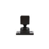 1" Sq. Adjustable Swivel Ball Rail Bracket for Aluminum Fence Posts (Black)