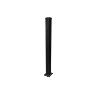 Durables Dalton 3' High Flat Top and Flat Bottom 2-Rail Residential Aluminum Railing (Textured Black)
