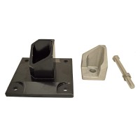 Durables 4 1/2' High Hamilton Picket Fence (Black)