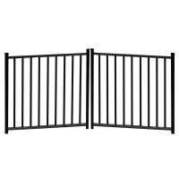 Durables 4' High Canfield Picket Fence (Black)