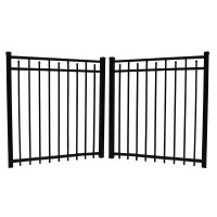 Durables 5' High Canton Picket Fence (Black) 