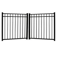 Durables 4 1/2' High Hamilton Picket Fence (Black)