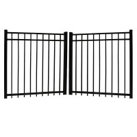 Durables 4' High Parma Picket Fence (Black)