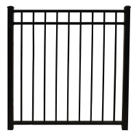 Durables 4 1/2' High Hamilton Picket Fence (Black)