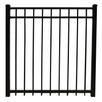 Durables 4' High Parma Picket Fence (Black)