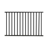 Durables 4' High Canfield Picket Fence (Black)