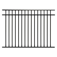 Durables 4 1/2' High Hamilton Picket Fence (Black)