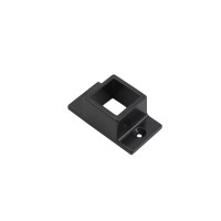 Hudson 4 1/2' High Flat Top and Flat Bottom 3-Rail Residential Aluminum Picket Pool Fence - BOCA Compliant (Black)