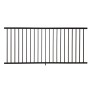Sterling Flat Top And Flat Bottom 2-Rail Residential 3 1/2' High x 8' Wide Aluminum Railing Panel Section (Textured Black) - CBR-B42-A8