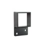 1 3/4" x 1 3/4" Sq. Commercial Adjustable Wall Mount Rail Bracket For Aluminum Fence Posts (Black) - AWB-134-BLACK