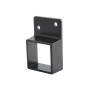 1 3/4" Sq. Stationary Wall Mount Rail End Bracket for Aluminum Fence Rail (Black)