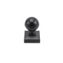 2" Sq. Aluminum Ball Post Cap For Aluminum Fence Posts (Black)