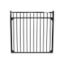 Hudson Flat Top and Flat Bottom 3-Rail Residential 60" Wide x 54" High Aluminum Pool Fence Single Swing Gate (Black) - D1R54B-60SG