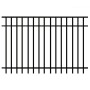 Durables Parma 4' X 6' Aluminum Black Fence Panel