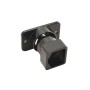 1 1/8" x 1" Elite Residential Aluminum Swivel Rail End For Aluminum Fence Posts (Black) 