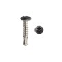 Elite #8 x 3/4" Stainless Steel Self Drill Screw For Aluminum Fence (Black)