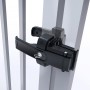 D&D LokkLatch Magnetic Dual-Sided, Keyed Alike Residential and Commercial Gate Latch For Aluminum Fence Gates (Black)