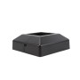 2 1/2" Sq. Two Piece Floor Flange Cover Plate For Aluminum Fence Posts (Black)