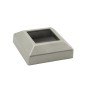 3" Sq. Floor Flange Cover Plate For Aluminum Fence Posts (Unpainted Milled Metal)