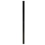 Durables Black 2" x 2" x 6' Line Post for Canfield Aluminum Fencing - LBAL-LINEFL2-2X72